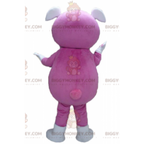 Jente BIGGYMONKEY™ maskotkostyme med rosa jumpsuit med 2 ører - Gutter og jenter maskoter - BIGGYMONKEY_04225 - BiggyMonkey.com