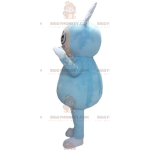 Kostým maskota BIGGYMONKEY™ pro chlapce v modrém oblečení s