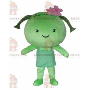 Costume da mascotte BIGGYMONKEY™ per bambina con trecce da