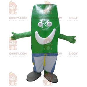 Costume de mascotte BIGGYMONKEY™ de bonhomme vert de frite