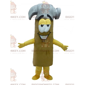 Giant Yellow Gray and Brown Hammer BIGGYMONKEY™ Mascot Costume