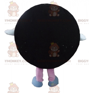 Costume de mascotte BIGGYMONKEY™ d'Oréo de gâteau noir et bleu