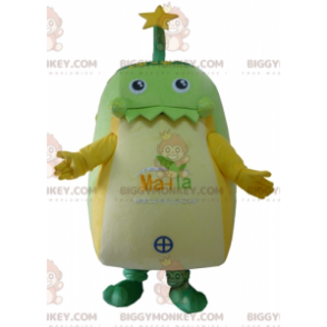 BIGGYMONKEY™ Maskottchen-Kostüm mit riesigen gelben Punkten und