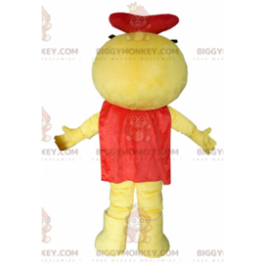  BIGGYMONKEY™ Costume da mascotte da insetto pupazzo di neve giallo bianco e rosso - Mascotte di insetti - BiggyMonkey.com