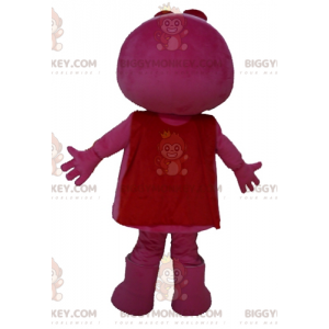 Kostým maskota BIGGYMONKEY™ Růžový muž s modrýma očima a