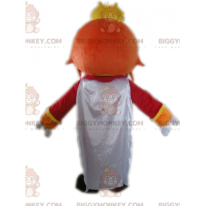 King BIGGYMONKEY™ Mascot Costume with Crown and Clown Nose -