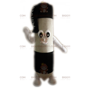 Giant Black and White Ballpoint Pen BIGGYMONKEY™ Mascot Costume