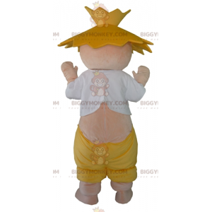 Costume de mascotte BIGGYMONKEY™ de fermier d'agriculteur avec