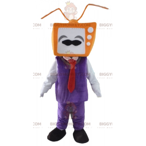 Man BIGGYMONKEY™ Mascot Costume with TV Head - Biggymonkey.com