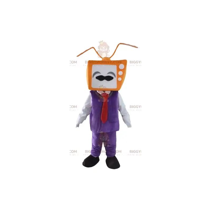 Man BIGGYMONKEY™ maskotkostume med tv-hoved - Biggymonkey.com Man BIGGYMONKEY™ maskotkostume med tv-hoved - Biggymonkey.com