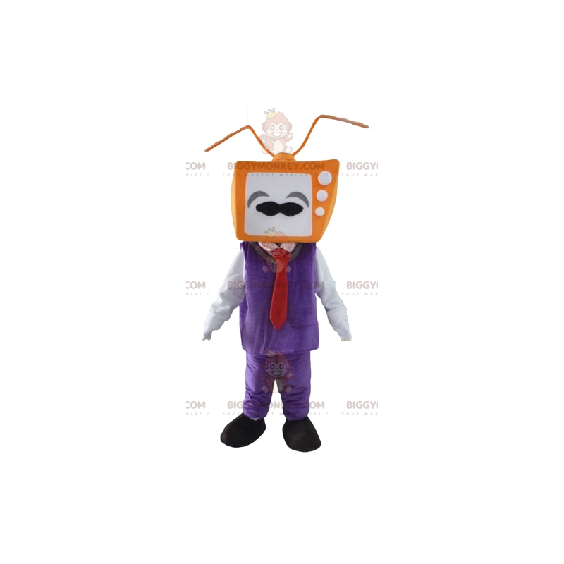 Man BIGGYMONKEY™ Mascot Costume with TV Head – Biggymonkey.com Man BIGGYMONKEY™ Mascot Costume with TV Head – Biggymonkey.com