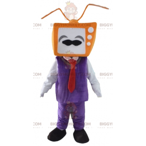 Man BIGGYMONKEY™ Mascot Costume with TV Head - Biggymonkey.com