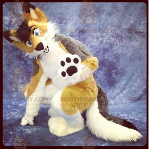 Bonito disfraz de mascota BIGGYMONKEY™ para perro zorro
