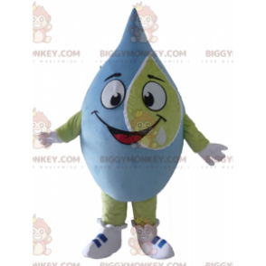Zeer lachende blauwe en groene gigantische klodder BIGGYMONKEY™ mascottekostuum - BiggyMonkey.com