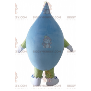 Sehr lächelndes blaues und grünes Giant Blob BIGGYMONKEY™ Maskottchen-Kostüm - BiggyMonkey.com
