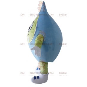 Zeer lachende blauwe en groene gigantische klodder BIGGYMONKEY™ mascottekostuum - BiggyMonkey.com