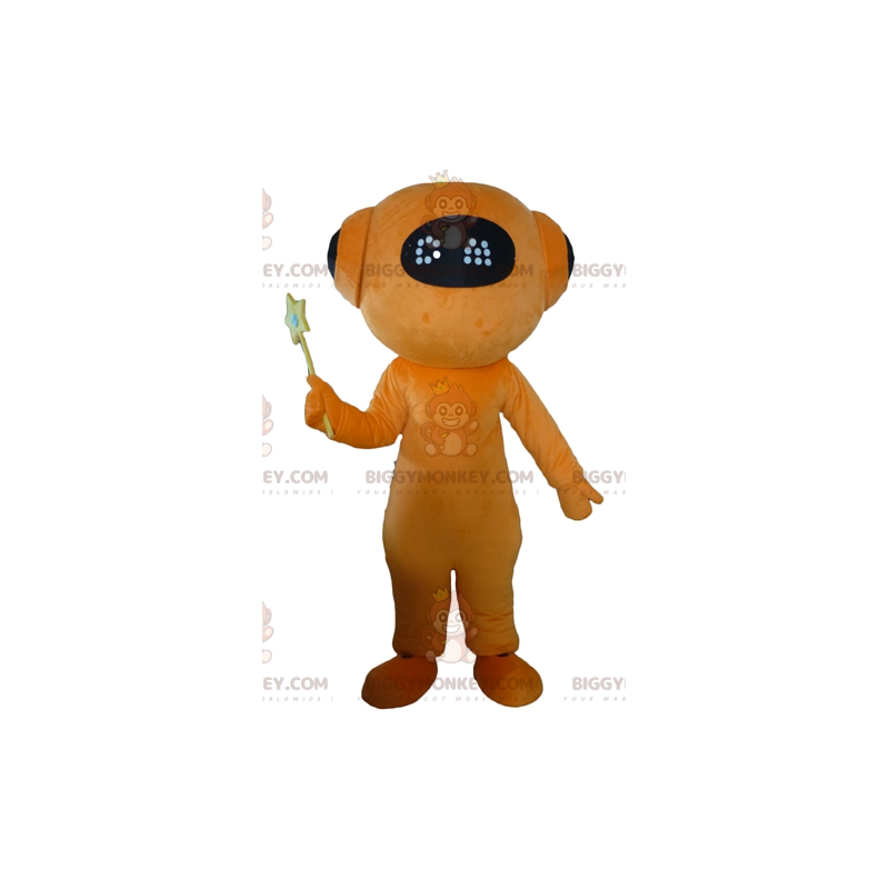 Costume de mascotte BIGGYMONKEY™ de robot orange et noir