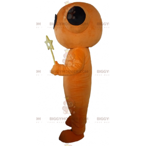 Pomarańczowo-czarny kostium maskotki robota-olbrzyma kosmity BIGGYMONKEY™ - Ludzkie maskotki - BiggyMonkey.com