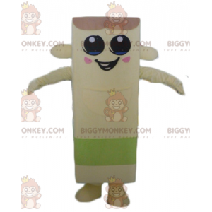 BIGGYMONKEY™ Schneemann-Maskottchen-Kostüm mit riesigen Pommes