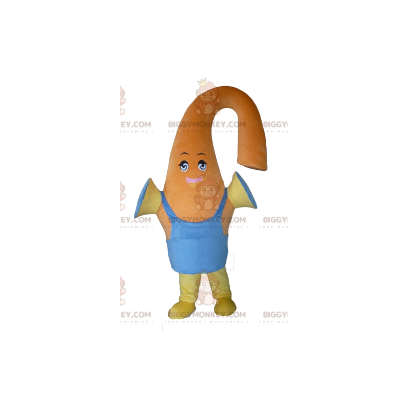 Costume da mascotte uomo colorato creatura arancione Costume da mascotte uomo colorato creatura arancione