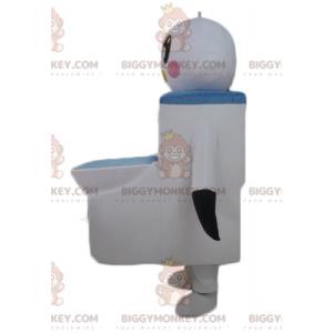 BIGGYMONKEY™ Mascot Costume White and Black Bird with Giant