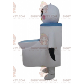 BIGGYMONKEY™ Mascot Costume White and Black Bird with Giant