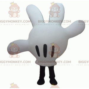 White and Black Mickey Hand BIGGYMONKEY™ Mascot Costume -