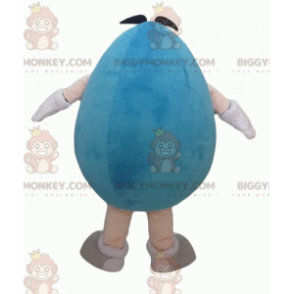 Funny Plump Giant Blue M&M's BIGGYMONKEY™ maskotkostume - Masker berømte mennesker - BIGGYMONKEY_04257 - BiggyMonkey.com