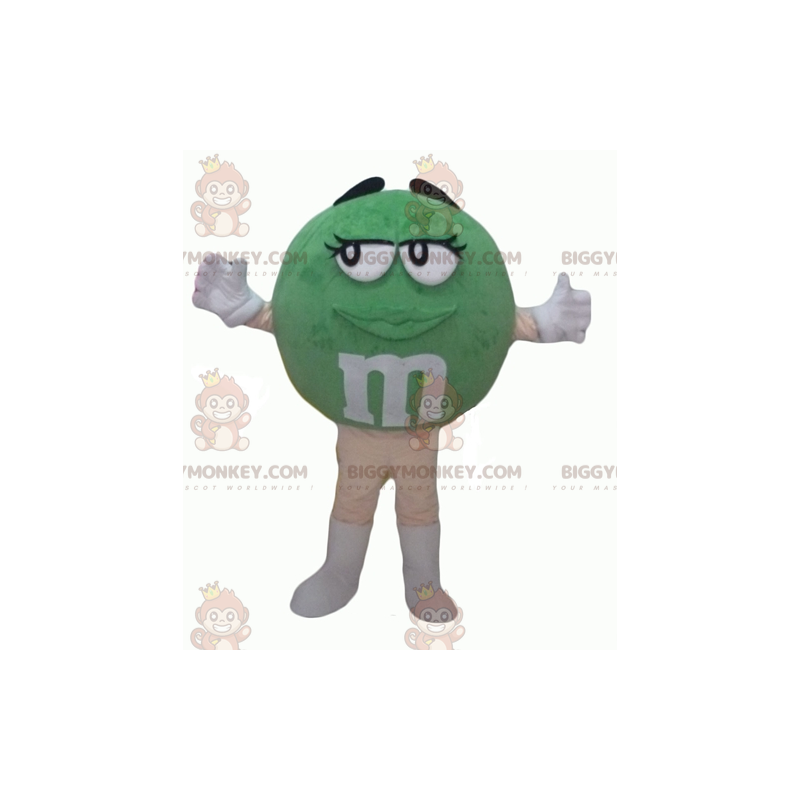 Costume de mascotte BIGGYMONKEY™ de M&M's rouge géant féminin