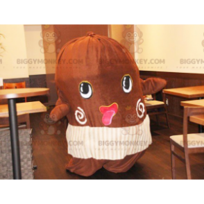 Giant Cocoa Bean BIGGYMONKEY™ maskottiasu - Ruoan maskotti - BIGGYMONKEY_0542 - BiggyMonkey.com