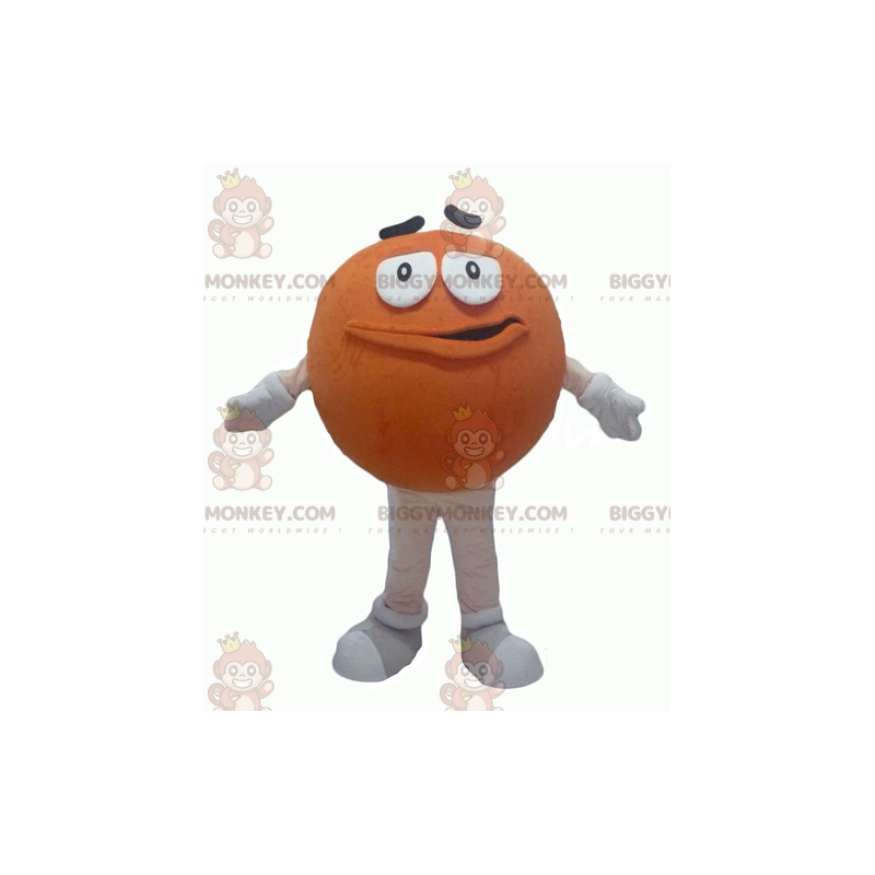 Funny Round Giant Orange M&M's BIGGYMONKEY™ Sizes L (175-180CM)