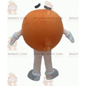 Funny Round Giant Orange M&M's BIGGYMONKEY™ Mascot Costume –