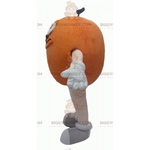 Sjov rund kæmpe orange M&M's BIGGYMONKEY™ maskotkostume -
