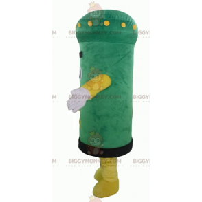 Costume mascotte BIGGYMONKEY™ Mailbox verde e giallo molto