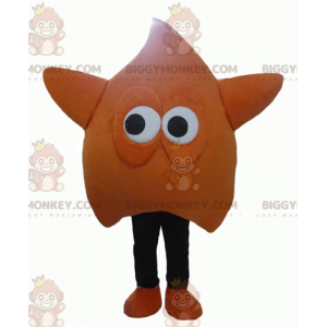 Divertente costume mascotte gigante arancione e stella nera