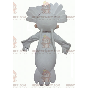 Costume da pupazzo di neve BIGGYMONKEY™ con piume bianche e