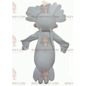 Disfraz de muñeco de nieve BIGGYMONKEY™ con plumas blancas y