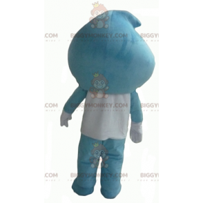 BIGGYMONKEY™ blå och vit jätte vattendroppe snögubbe maskotdräkt - Mänskliga maskot - BIGGYMONKEY_04270 - BiggyMonkey.com