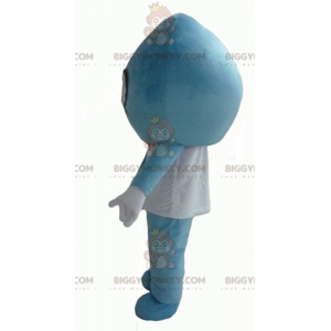 BIGGYMONKEY™ blå och vit jätte vattendroppe snögubbe maskotdräkt - Mänskliga maskot - BIGGYMONKEY_04270 - BiggyMonkey.com