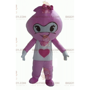 Niedlicher lächelnder rosa und weißer Schneemann BIGGYMONKEY™