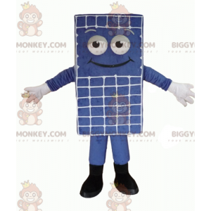 Gigantische blauwe matrassneeuwman BIGGYMONKEY™ mascottekostuum