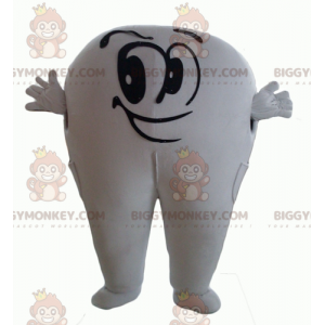 Costume de mascotte BIGGYMONKEY™ de dent blanche géante