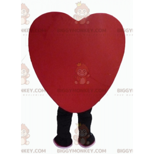 Χαμογελαστή στολή μασκότ BIGGYMONKEY™ Giant Red Heart -