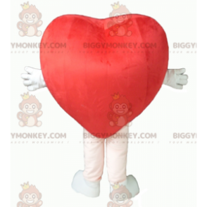 Schattig reuzenrood hart BIGGYMONKEY™ mascottekostuum -