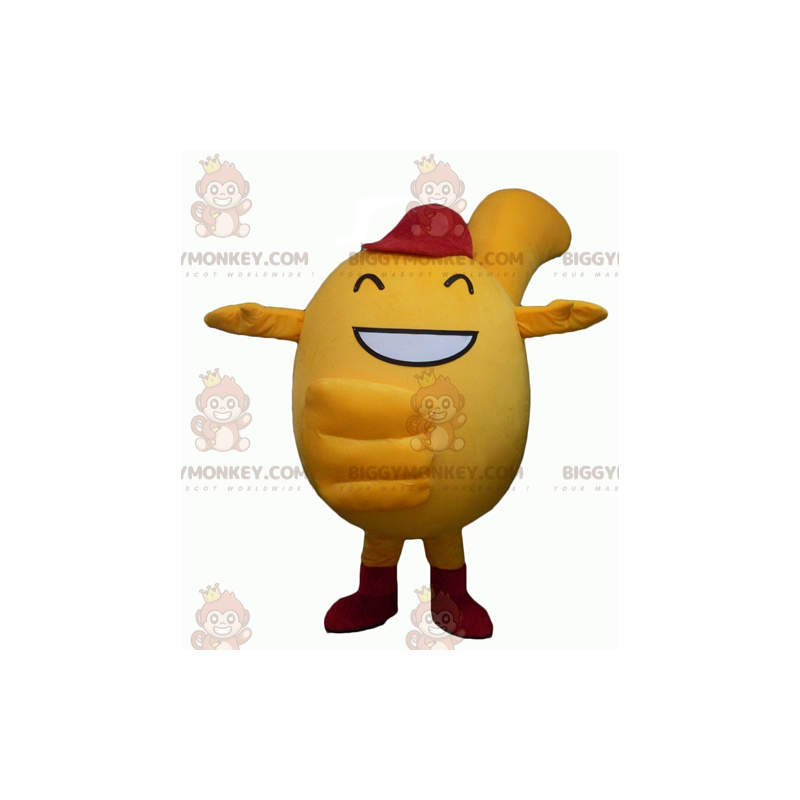 BIGGYMONKEY™ schattig geel mascottekostuum voor mannen - BIGGYMONKEY™ schattig geel mascottekostuum voor mannen -