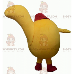 BIGGYMONKEY™ Söpö kurvikas keltainen miehen maskottiasu - Ihmisen maskotit - BIGGYMONKEY_04285 - BiggyMonkey.com