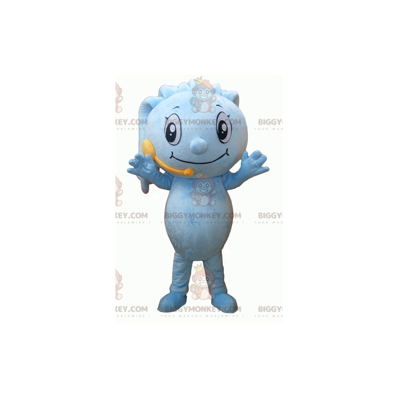 Blue Man BIGGYMONKEY™ Mascot Costume with Dreadlocks and Blue Man BIGGYMONKEY™ Mascot Costume with Dreadlocks and