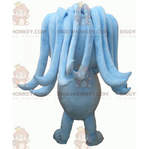 Blue Man BIGGYMONKEY™ Mascot Costume with Dreadlocks and