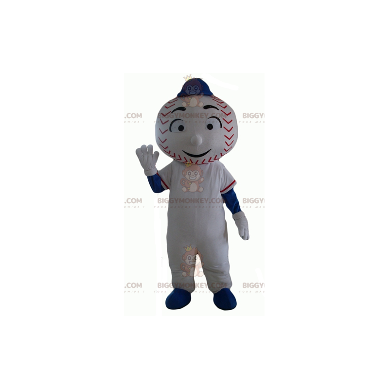 Costume de mascotte BIGGYMONKEY™ de bonhomme avec une tête en Costume de mascotte BIGGYMONKEY™ de bonhomme avec une tête en