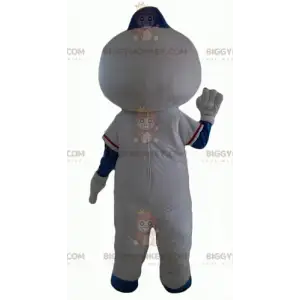 Traje de mascote de boneco de neve BIGGYMONKEY™ com cabeça de